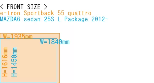 #e-tron Sportback 55 quattro + MAZDA6 sedan 25S 
L Package 2012-